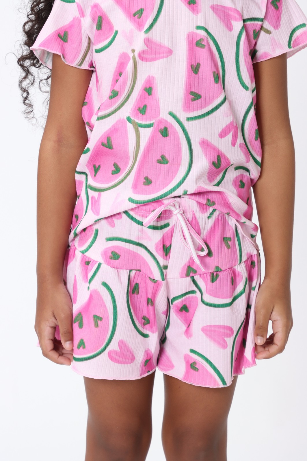 CONJUNTO MENINA BLUSA E SHORTS SAIA MELANCIA CONJUNTO MENINA BLUSA E SHORTS SAIA MELANCIA