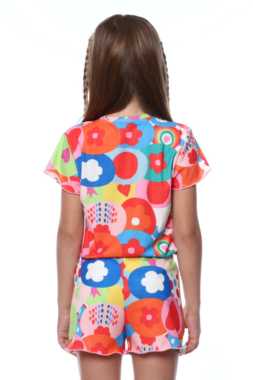 CONJUNTO MENINA BLUSA E SHORTS COLORS CONJUNTO MENINA BLUSA E SHORTS COLORS