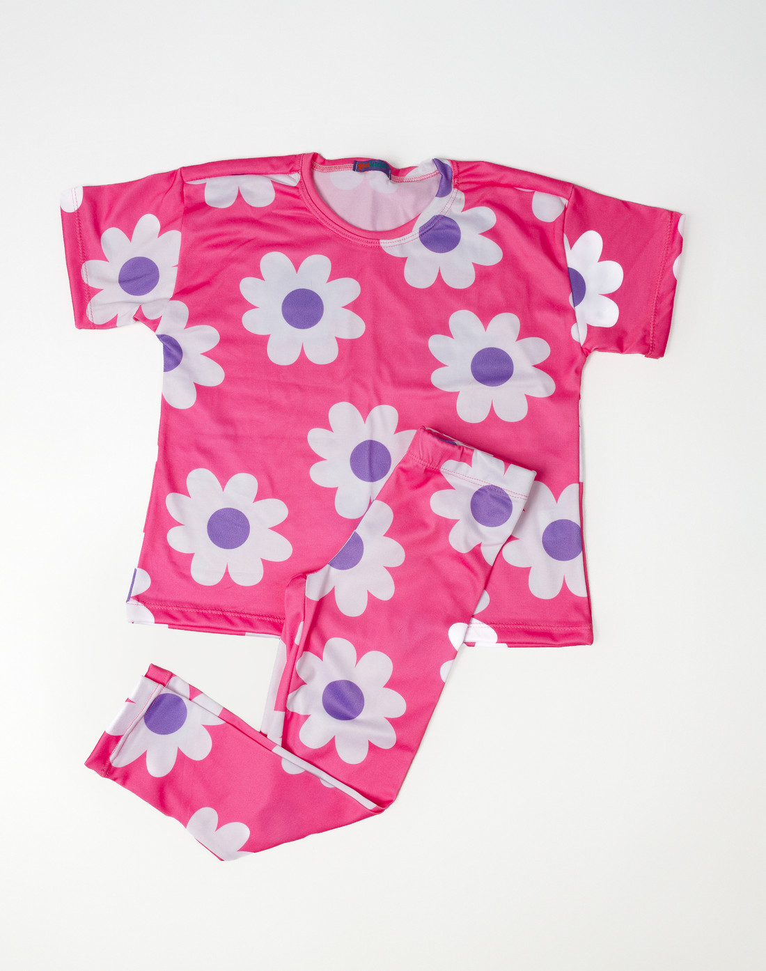 CONJUNTO MENINA CAMISETA E LEGGING FLORES