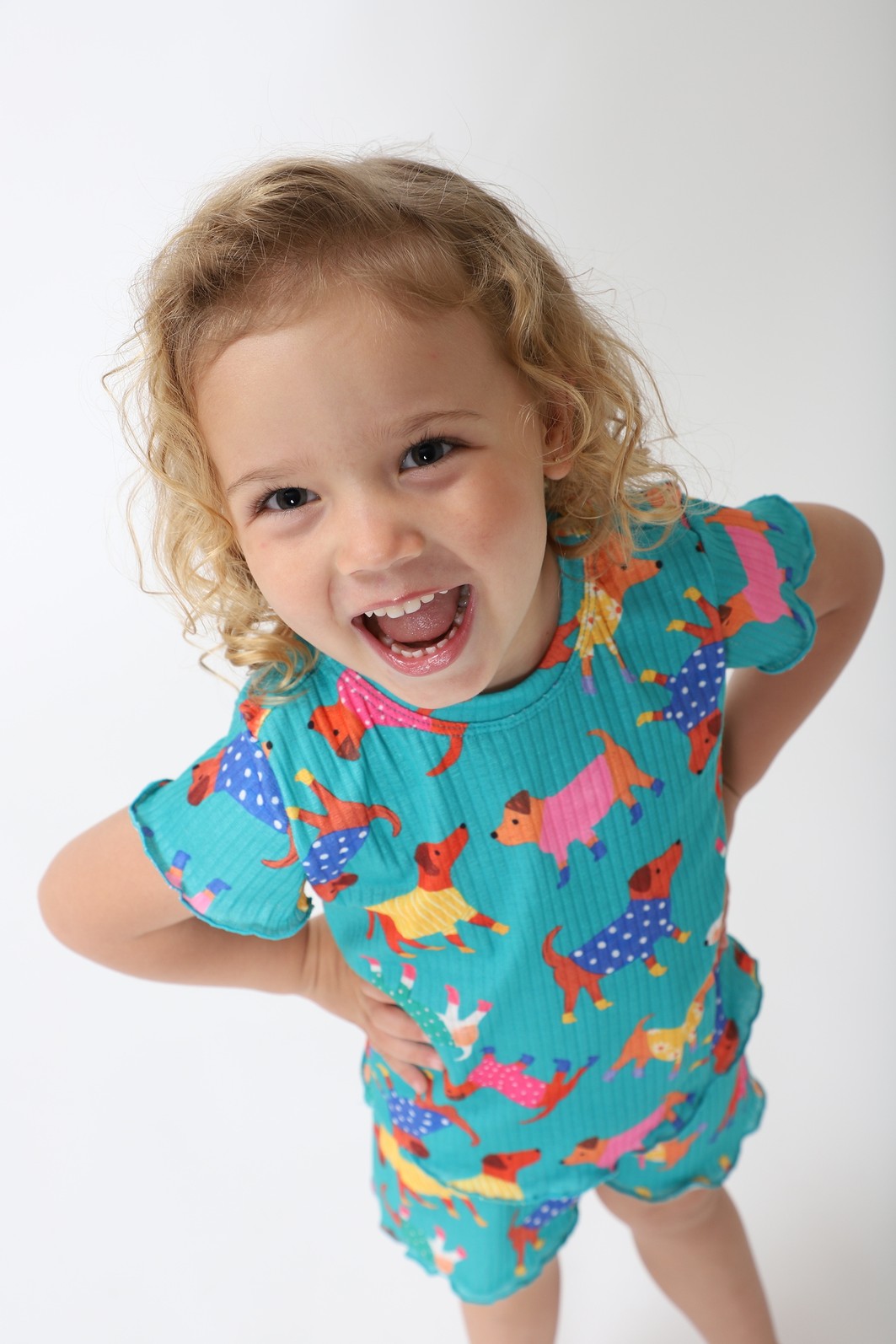 CONJUNTO MENINA BLUSA E SHORTS DOG CONJUNTO MENINA BLUSA E SHORTS DOG