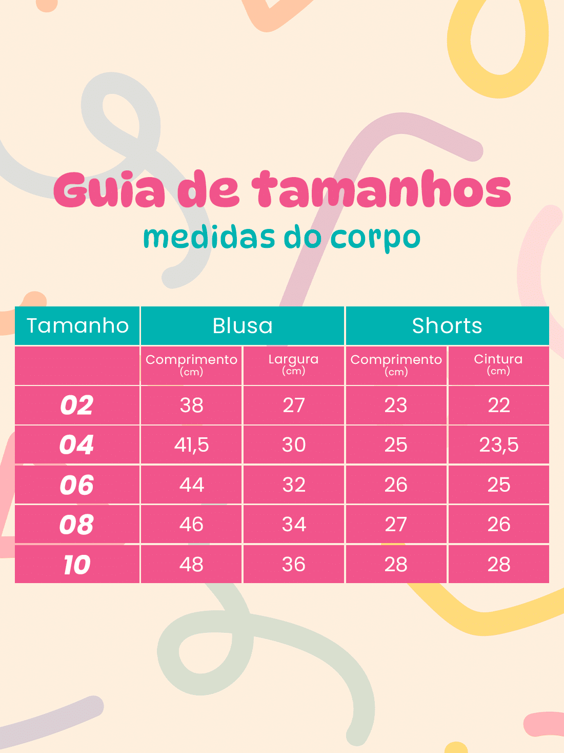 CONJUNTO MENINA BLUSA E SHORTS SAIA RAIBOW CONJUNTO MENINA BLUSA E SHORTS SAIA RAIBOW