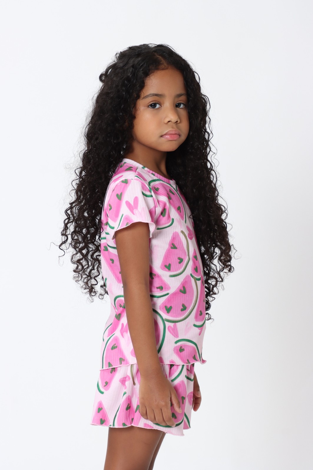 CONJUNTO MENINA BLUSA E SHORTS SAIA MELANCIA CONJUNTO MENINA BLUSA E SHORTS SAIA MELANCIA