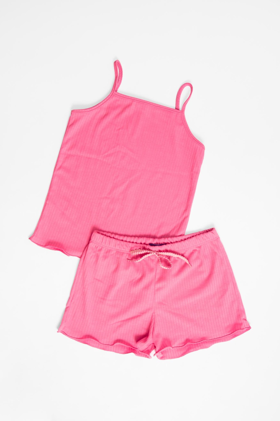 CONJUNTO MENINA BLUSA ALÇA E SHORTS ROSA CONJUNTO MENINA BLUSA ALÇA E SHORTS ROSA