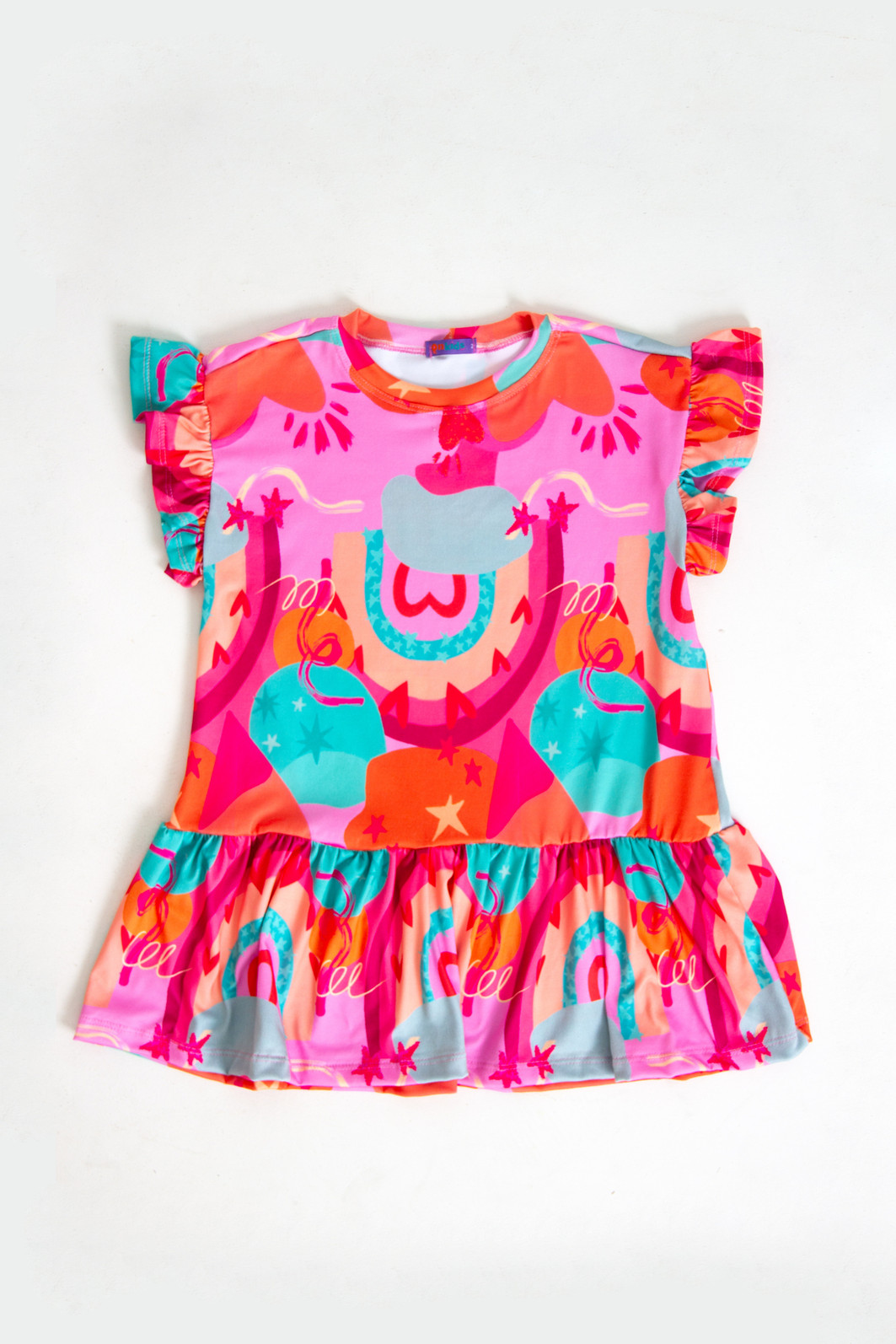 VESTIDO MENINA MAGIA DAS CORES