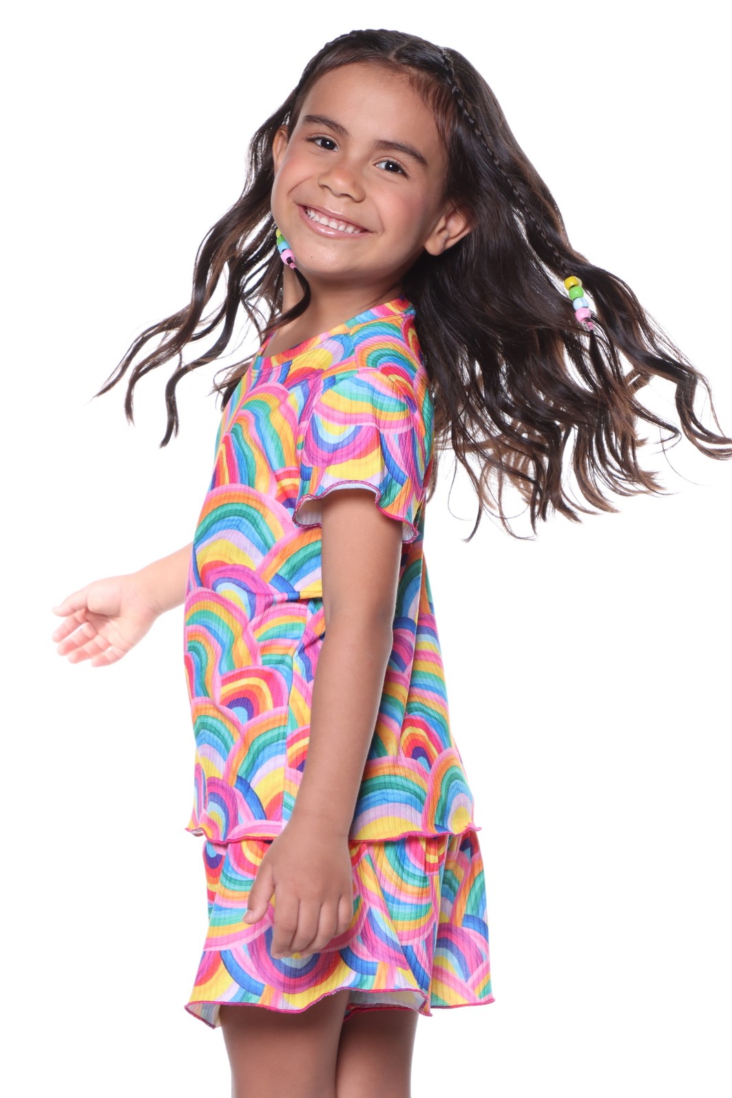 CONJUNTO MENINA BLUSA E SHORTS SAIA RAIBOW CONJUNTO MENINA BLUSA E SHORTS SAIA RAIBOW