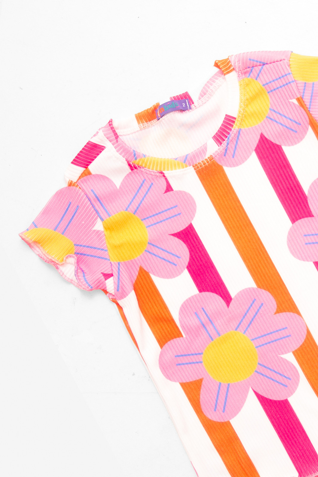 CONJUNTO MENINA BLUSA E SHORTS POWER FLOWER