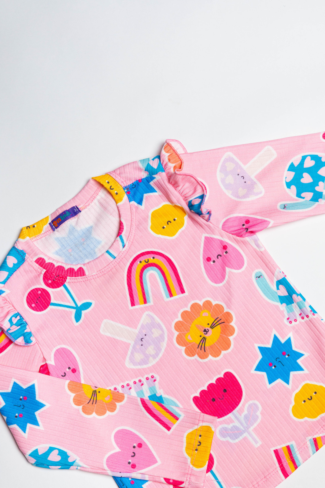 CONJUNTO CALÇA E BLUSA MUNDO COLORIDO