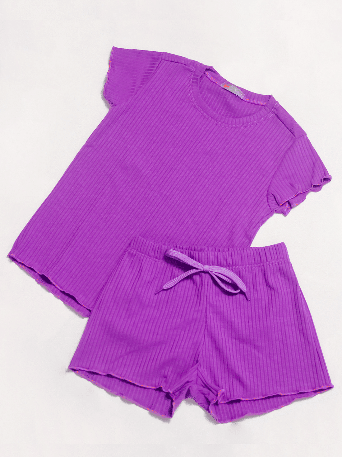 CONJUNTO MENINA BLUSA E SHORTS ROXO CONJUNTO MENINA BLUSA E SHORTS ROXO