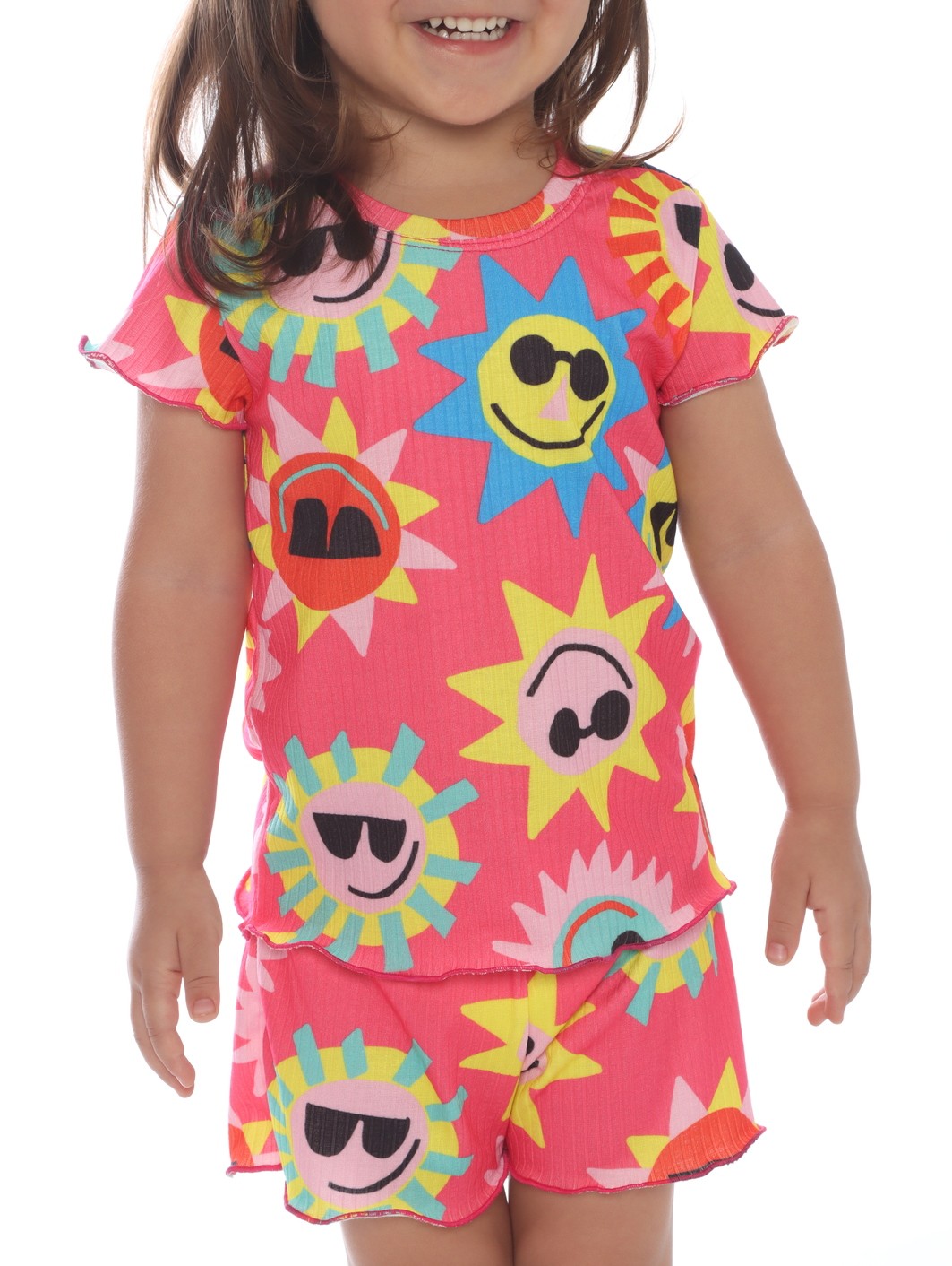 CONJUNTO MENINA BLUSA E SHORTS SOL CONJUNTO MENINA BLUSA E SHORTS SOL