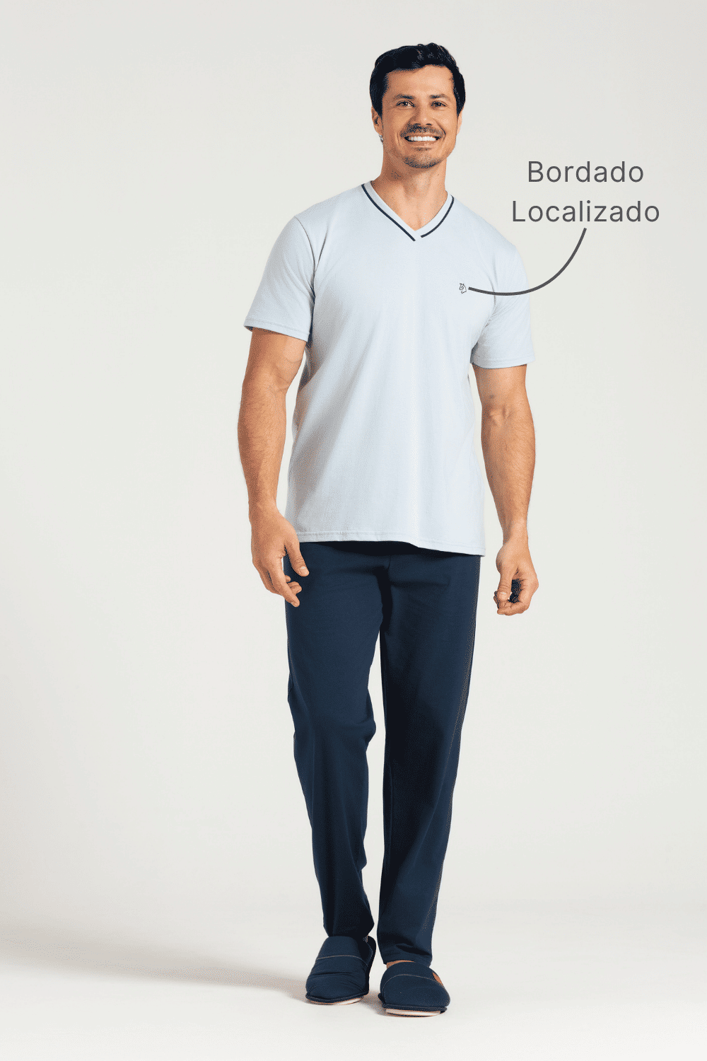 PIJAMA MEIA MANGA COM CALCA EM MEIA MALHA MASCULINO PIJAMA MEIA MANGA COM CALCA EM MEIA MALHA MASCULINO