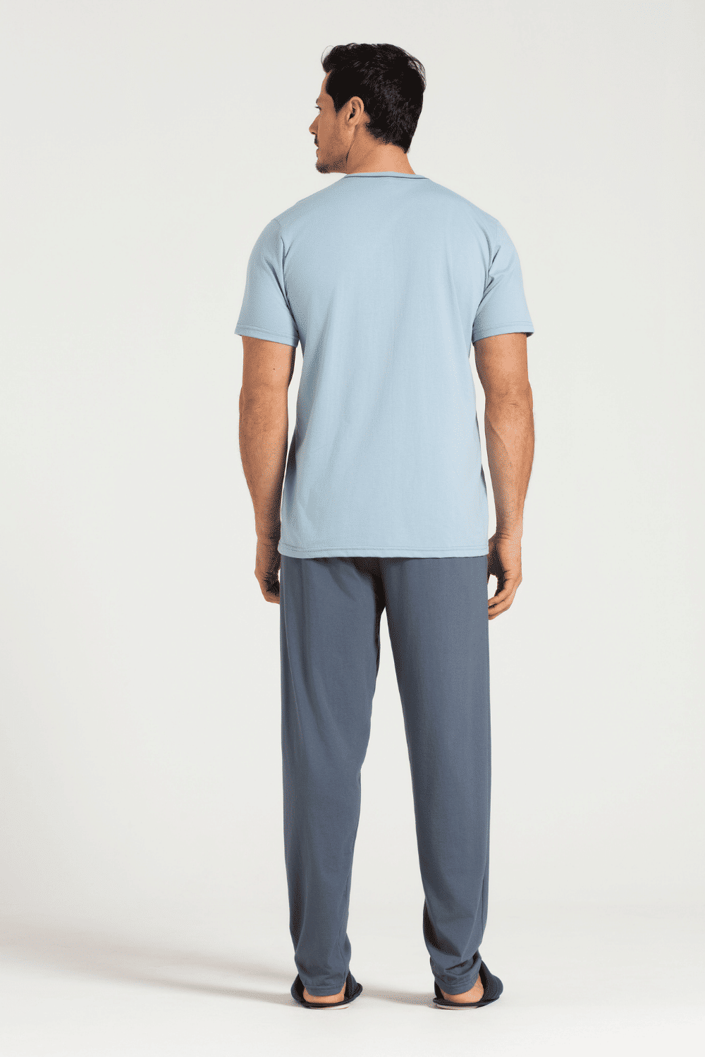 PIJAMA MEIA MANGA COM CALCA EM MEIA MALHA MASCULINO PIJAMA MEIA MANGA COM CALCA EM MEIA MALHA MASCULINO