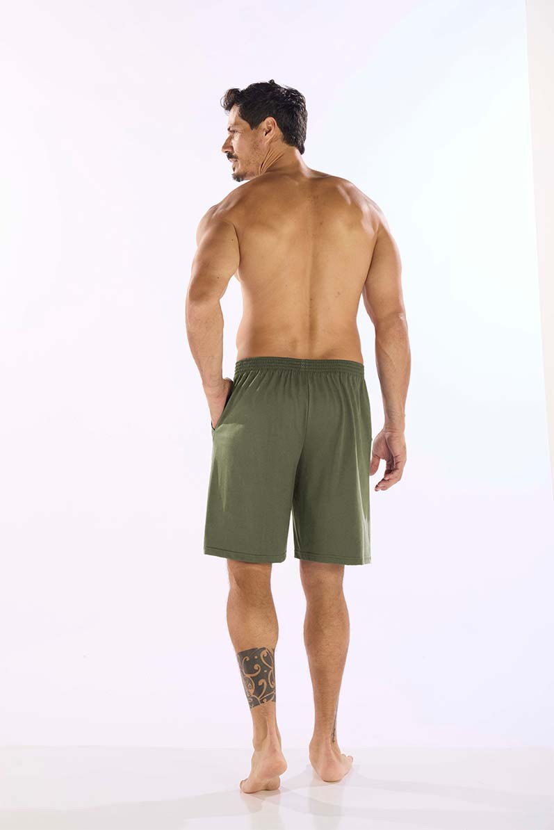 BERMUDA MASCULINA COM BOLSOS EM MEIA MALHA BERMUDA MASCULINA COM BOLSOS EM MEIA MALHA