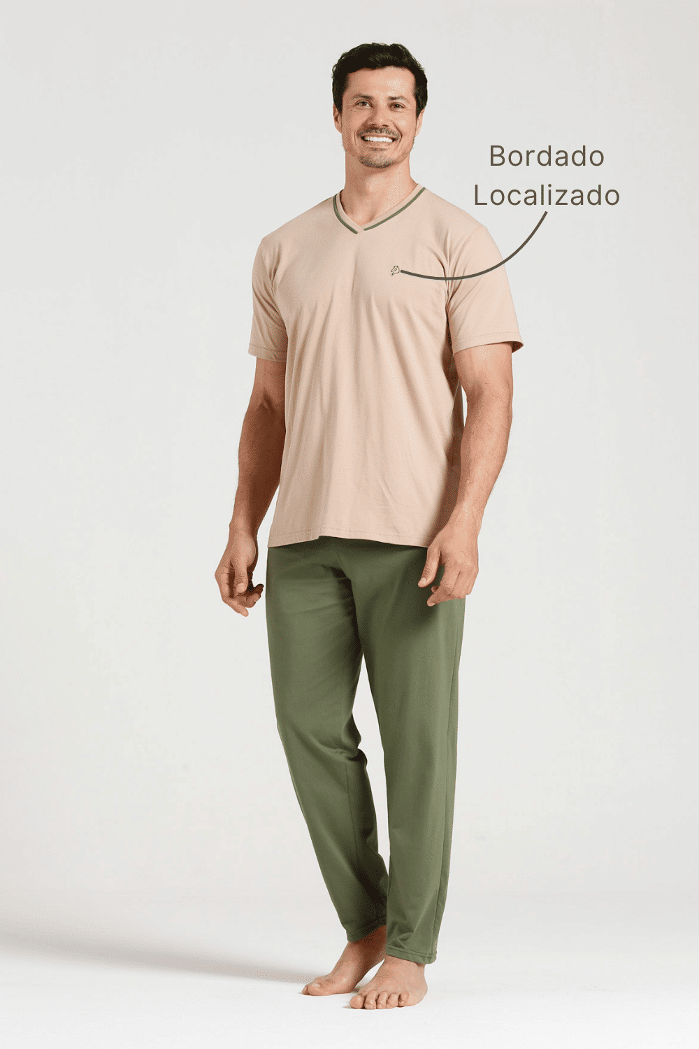 PIJAMA MEIA MANGA COM CALCA EM MEIA MALHA MASCULINO PIJAMA MEIA MANGA COM CALCA EM MEIA MALHA MASCULINO