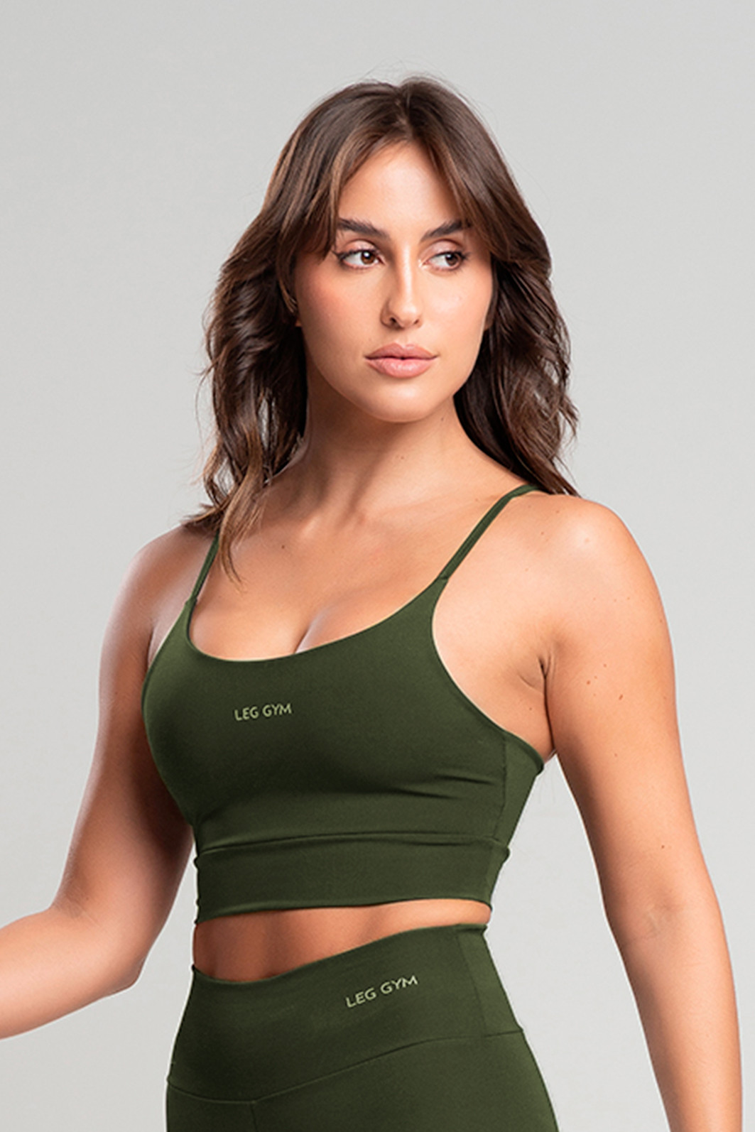 Top Feminino Fitness Verde Sálvia Top Feminino Fitness Verde Sálvia