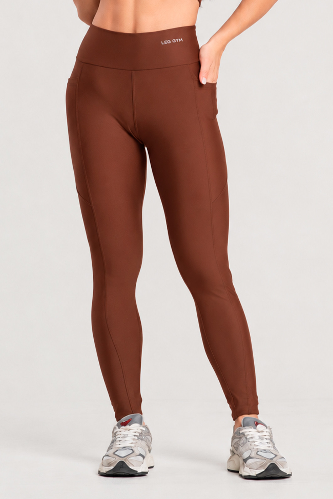 Legging Fitness Bolso Lateral Premium Avelã Legging Fitness Bolso Lateral Premium Avelã