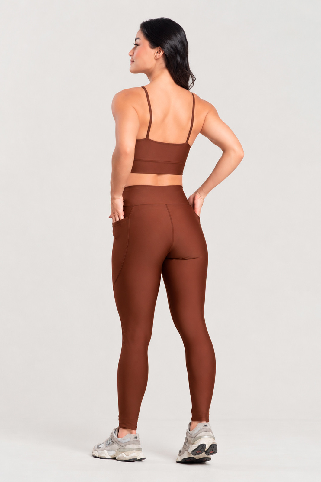 Legging Fitness Bolso Lateral Premium Avelã Legging Fitness Bolso Lateral Premium Avelã