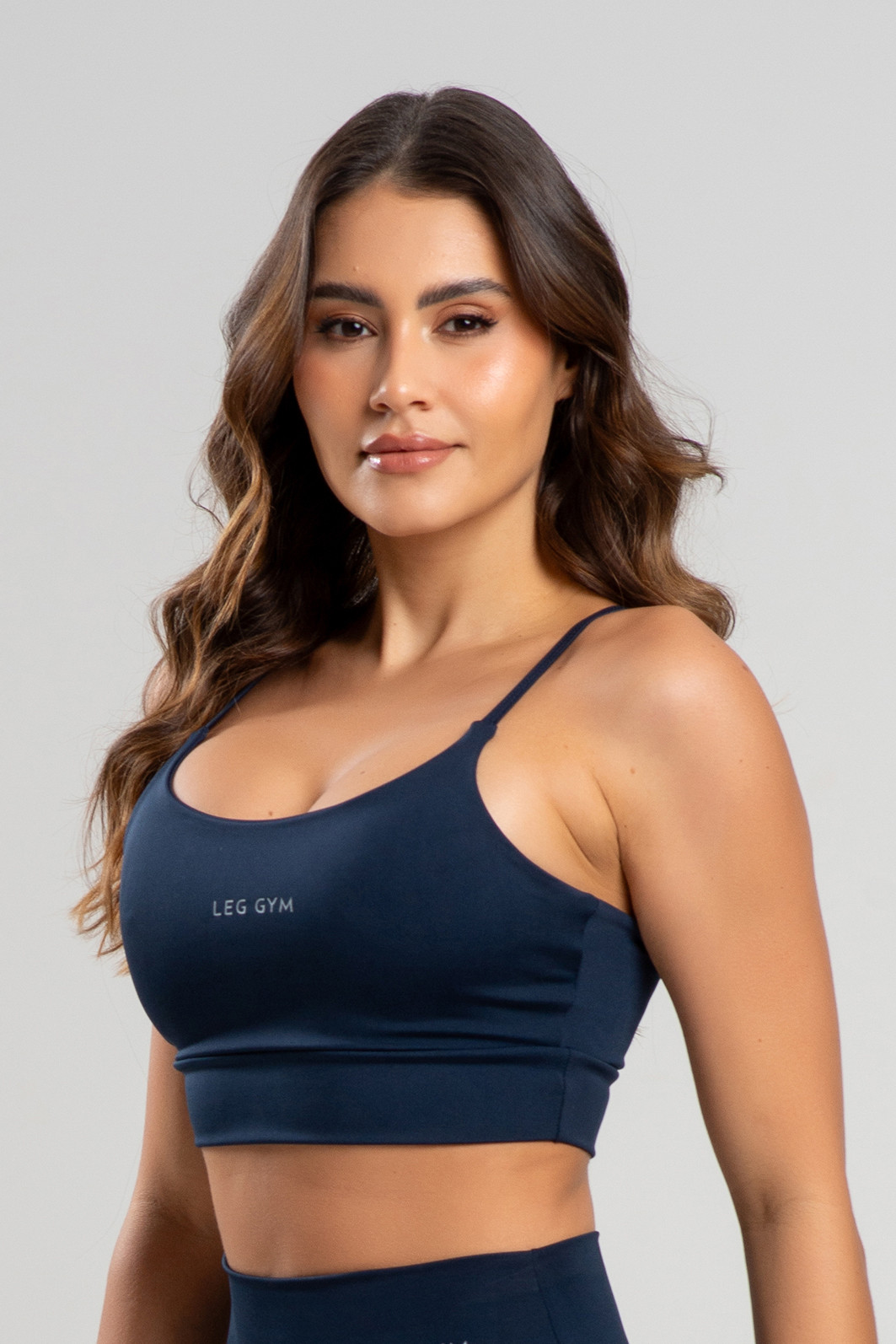 Top Feminino Fitness PowerSlim Marinho Top Feminino Fitness PowerSlim Marinho