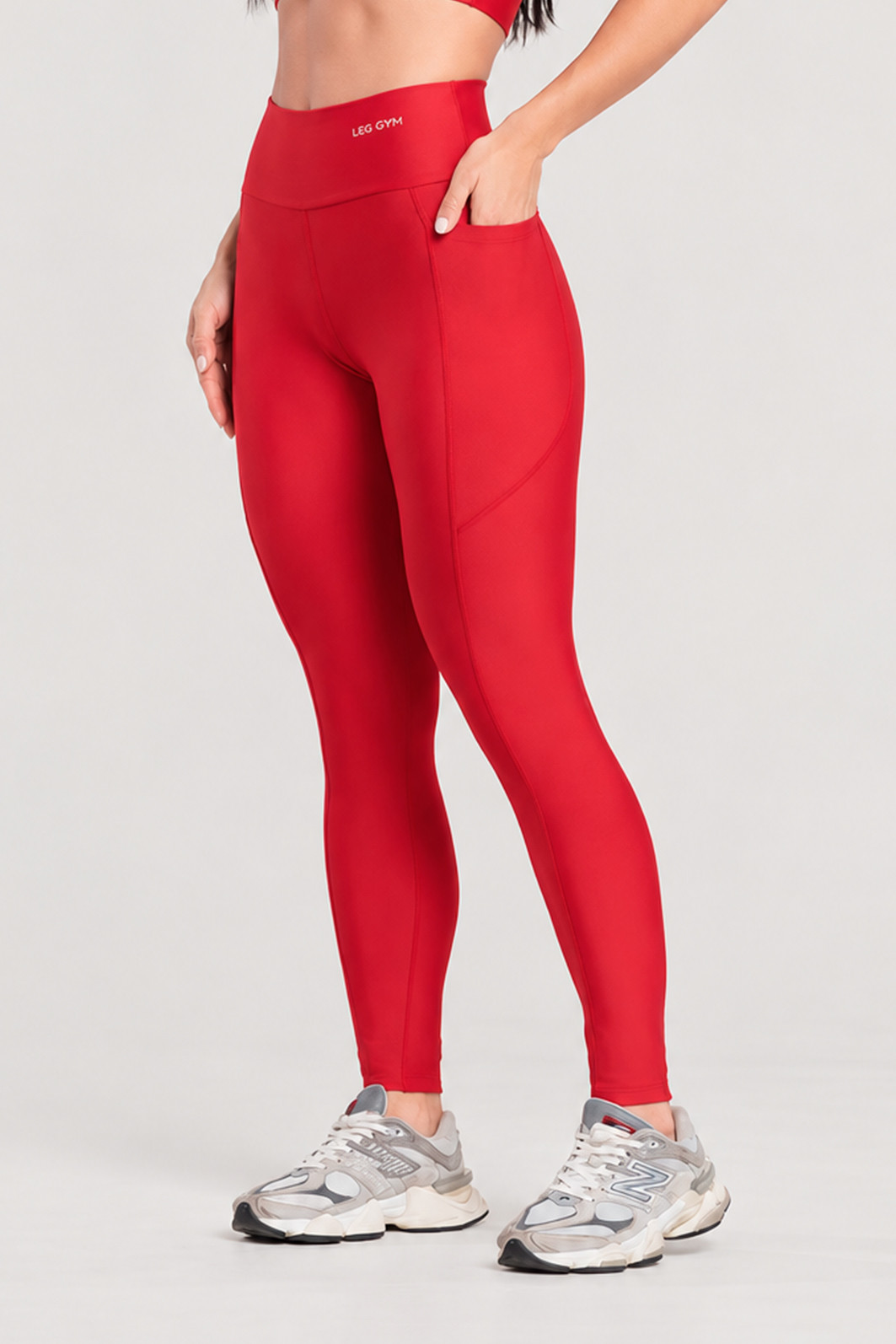 Legging Fitness Bolso Lateral Premium Vermelho Legging Fitness Bolso Lateral Premium Vermelho