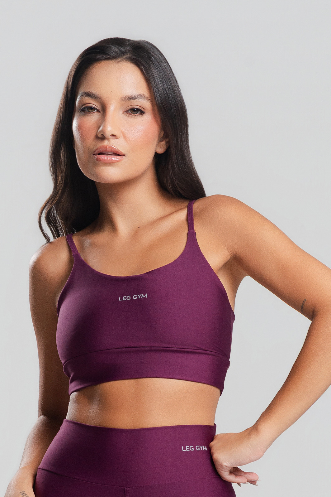 Top Feminino Fitness PowerSlim Açai Top Feminino Fitness PowerSlim Açai