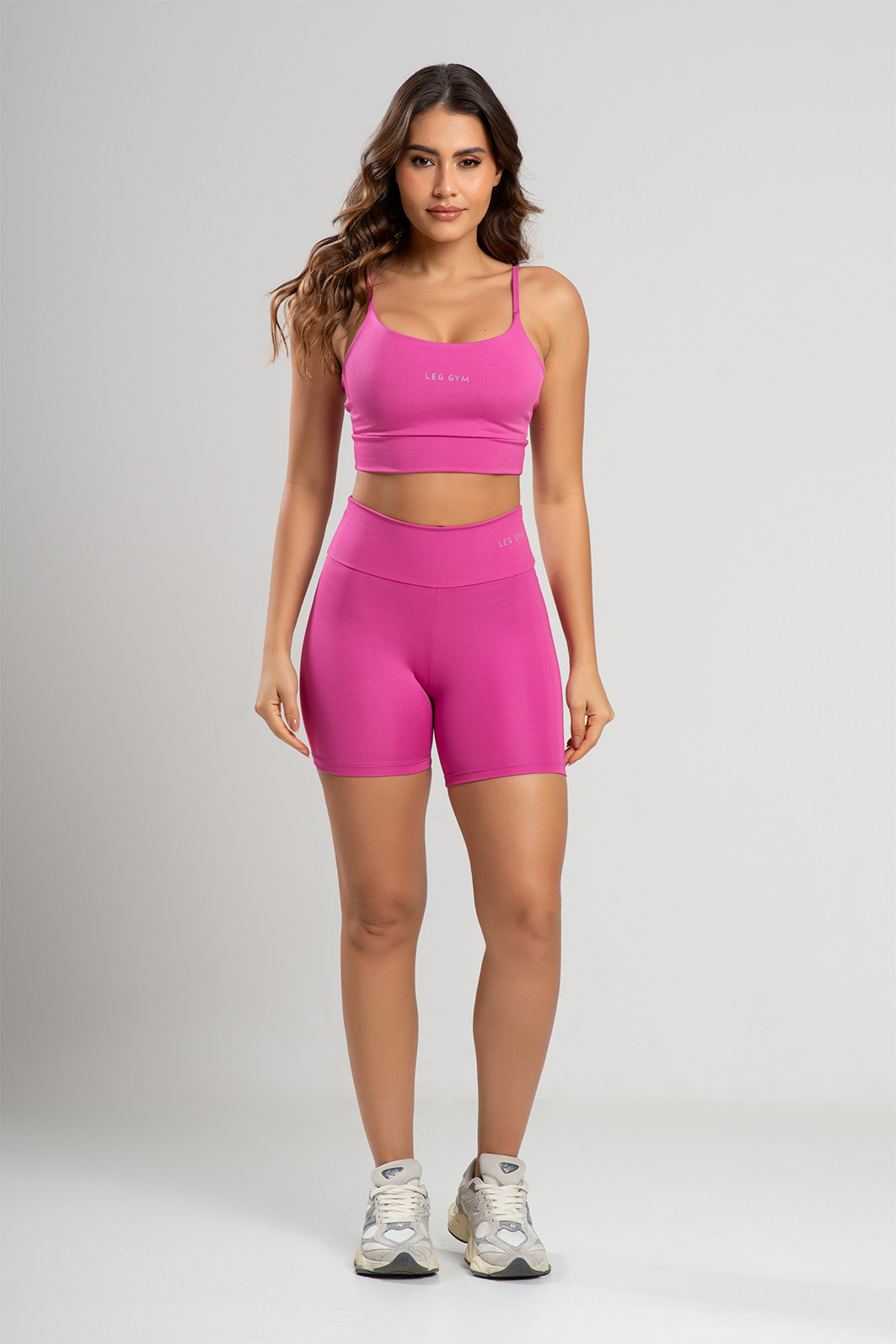 Conjunto Feminino Fitness Shorts e Top Pink Conjunto Feminino Fitness Shorts e Top Pink