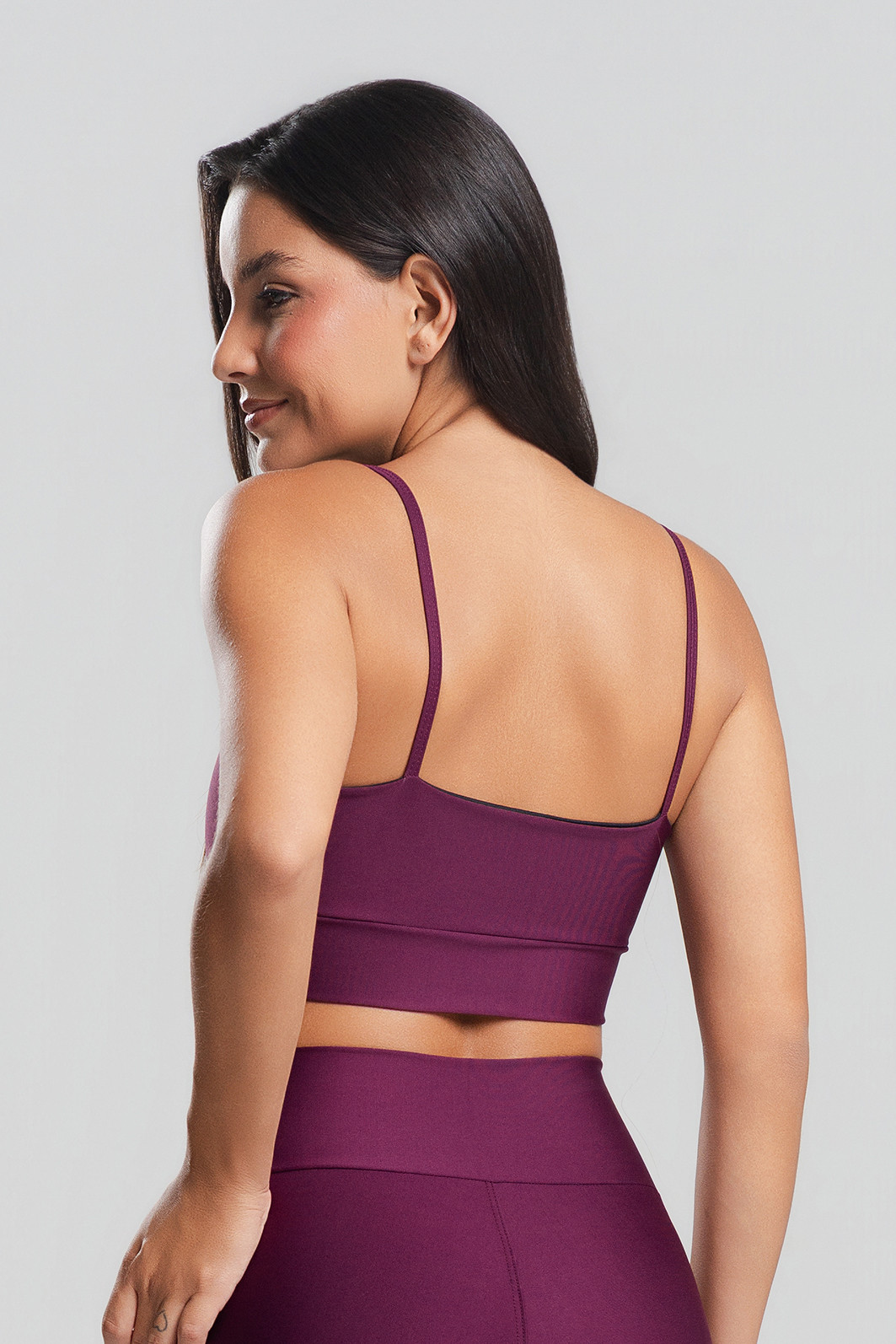 Top Feminino Fitness PowerSlim Açai Top Feminino Fitness PowerSlim Açai