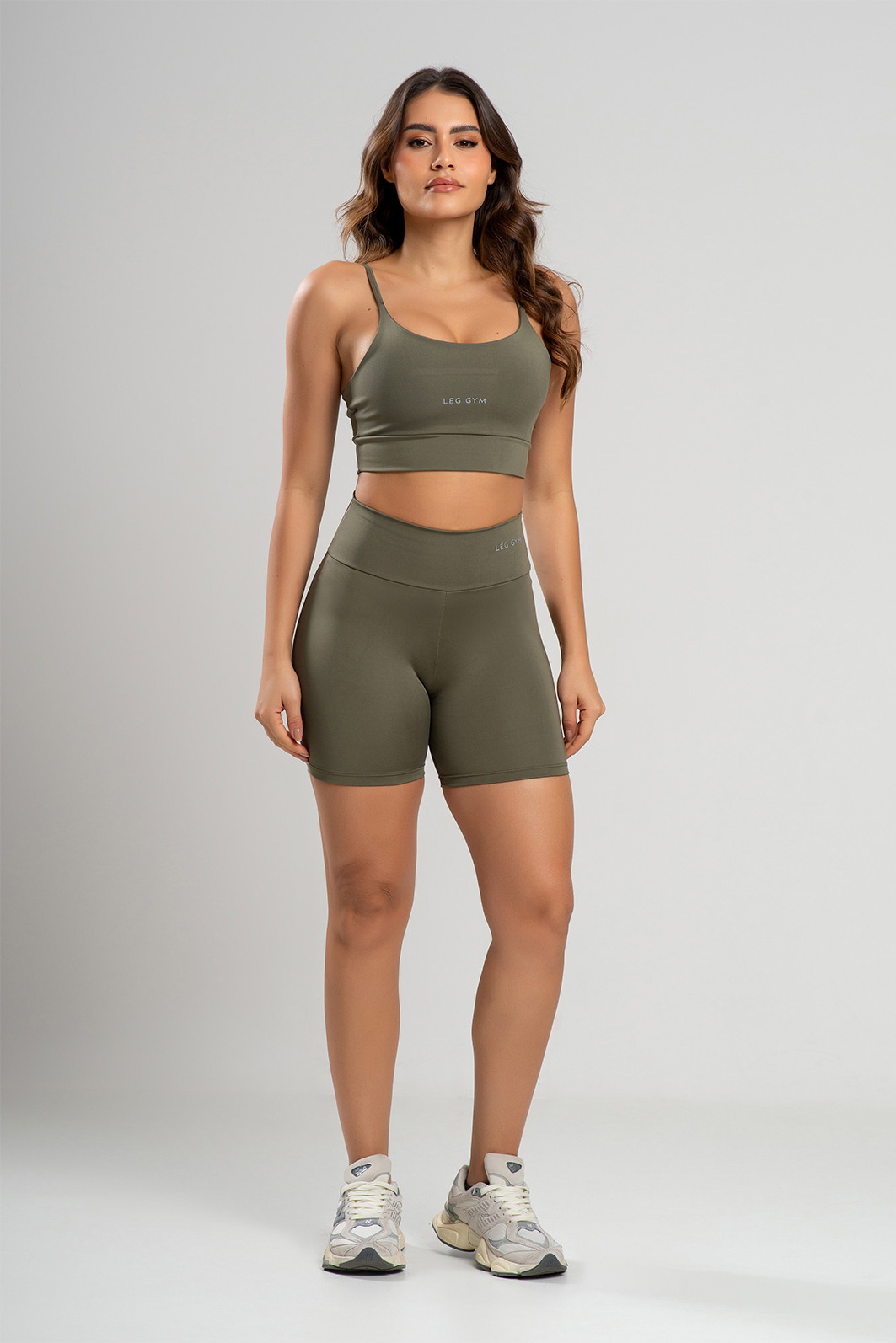 Shorts Feminino Fitness Verde Militar