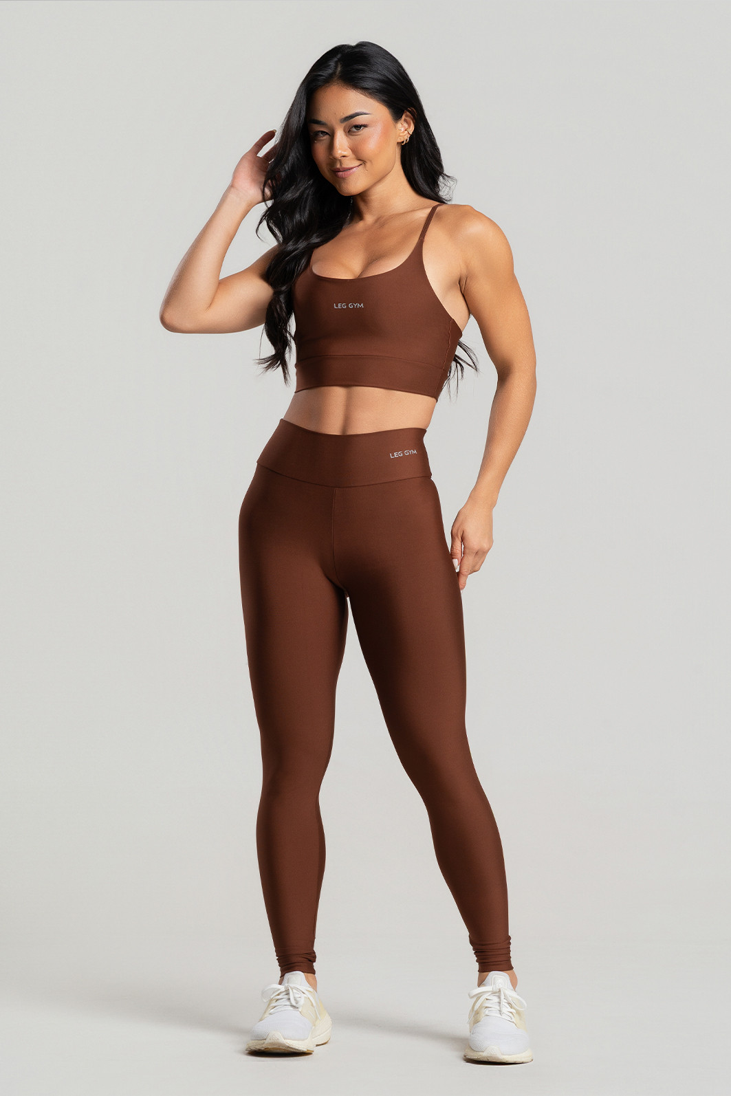 Kit Feminino Fitness Legging + Short + Top Avelã