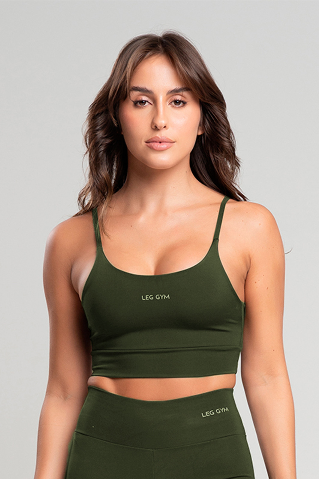 Top Feminino Fitness Verde Sálvia Top Feminino Fitness Verde Sálvia