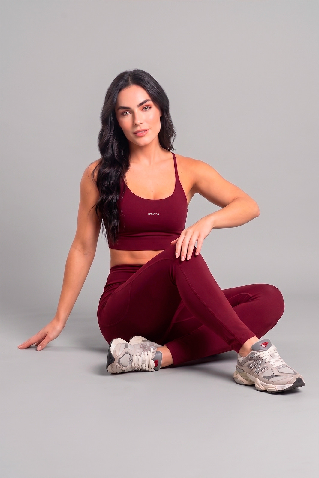 Legging Fitness Bolso Lateral Premium Bordô Legging Fitness Bolso Lateral Premium Bordô