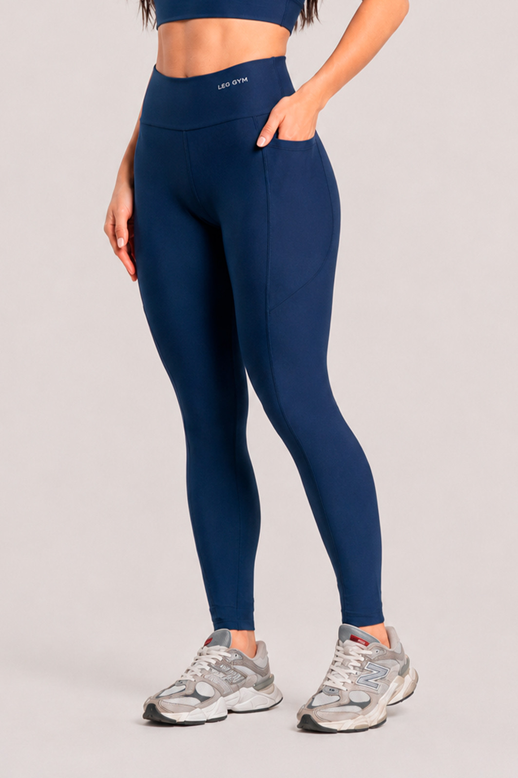 Legging Fitness Bolso Lateral Premium Marinho Legging Fitness Bolso Lateral Premium Marinho