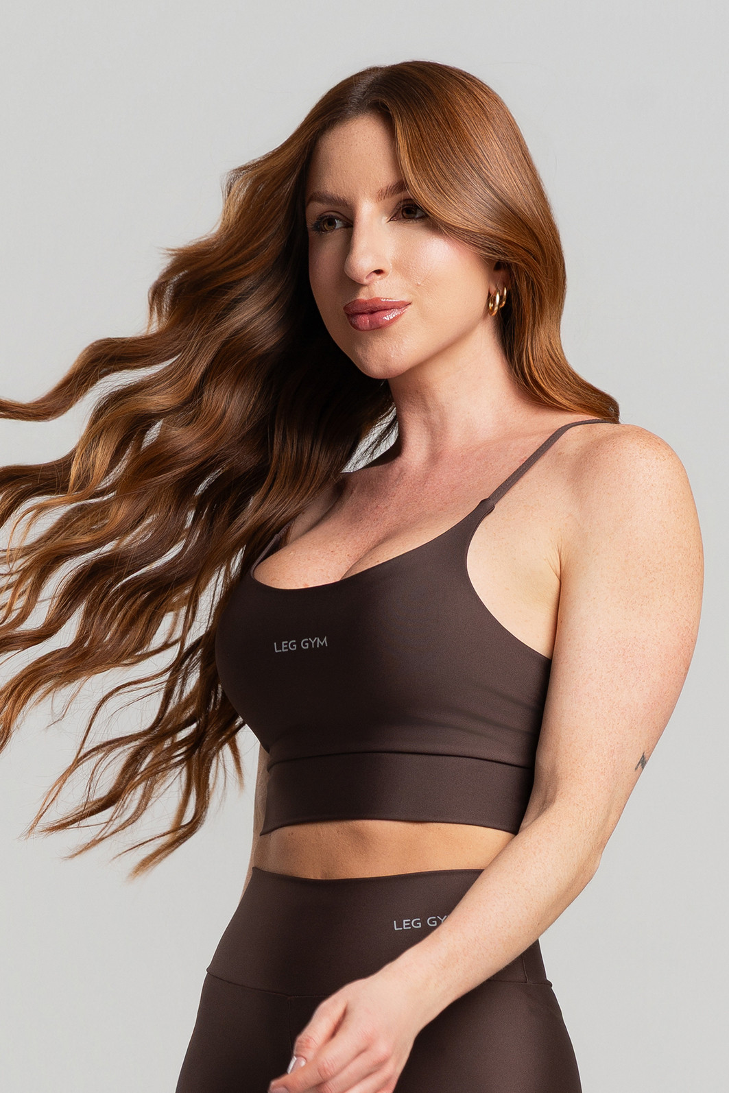 Top Feminino Fitness Marrom Classic Top Feminino Fitness Marrom Classic