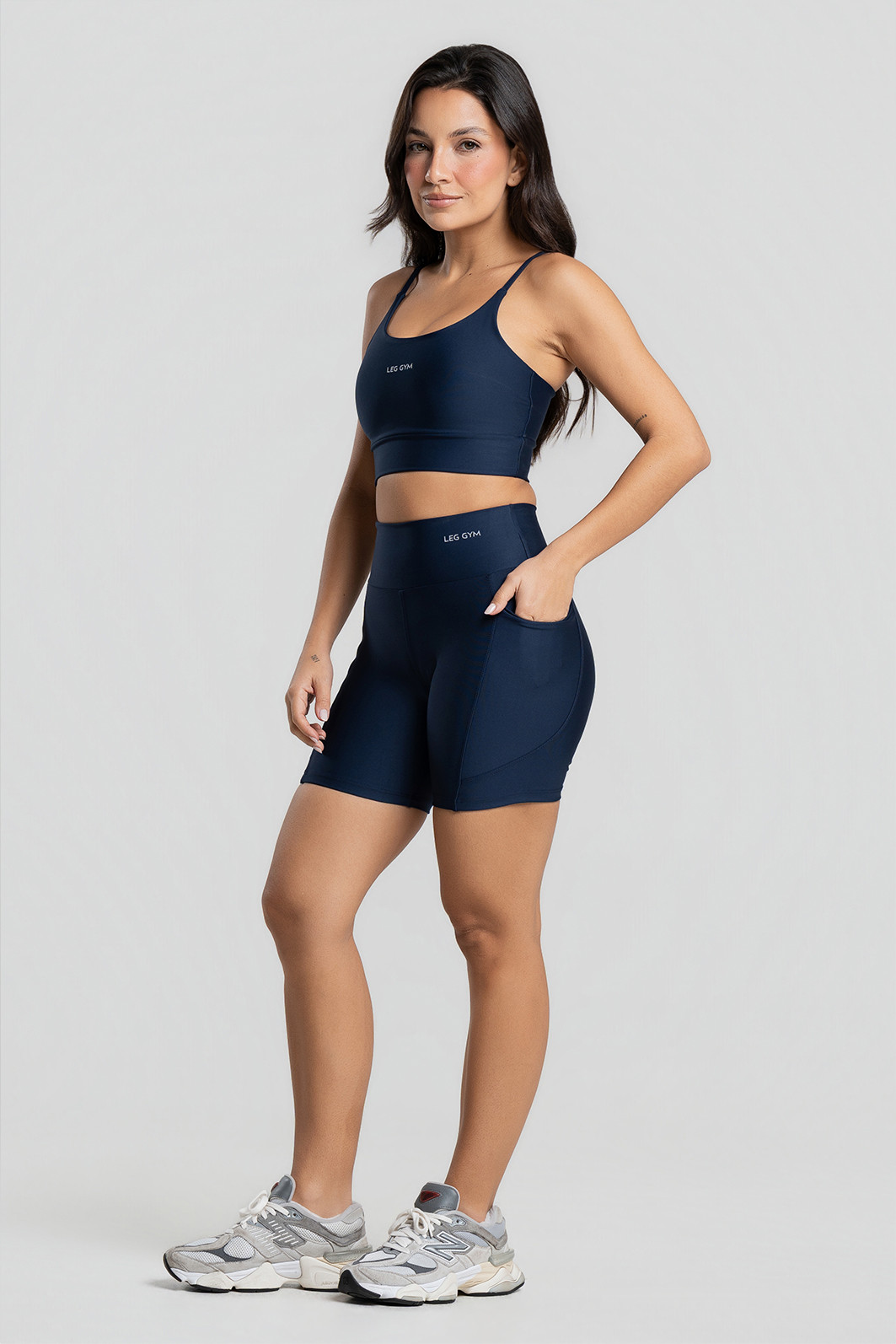 Shorts Fitness Bolso Lateral Premium Marinho Shorts Fitness Bolso Lateral Premium Marinho