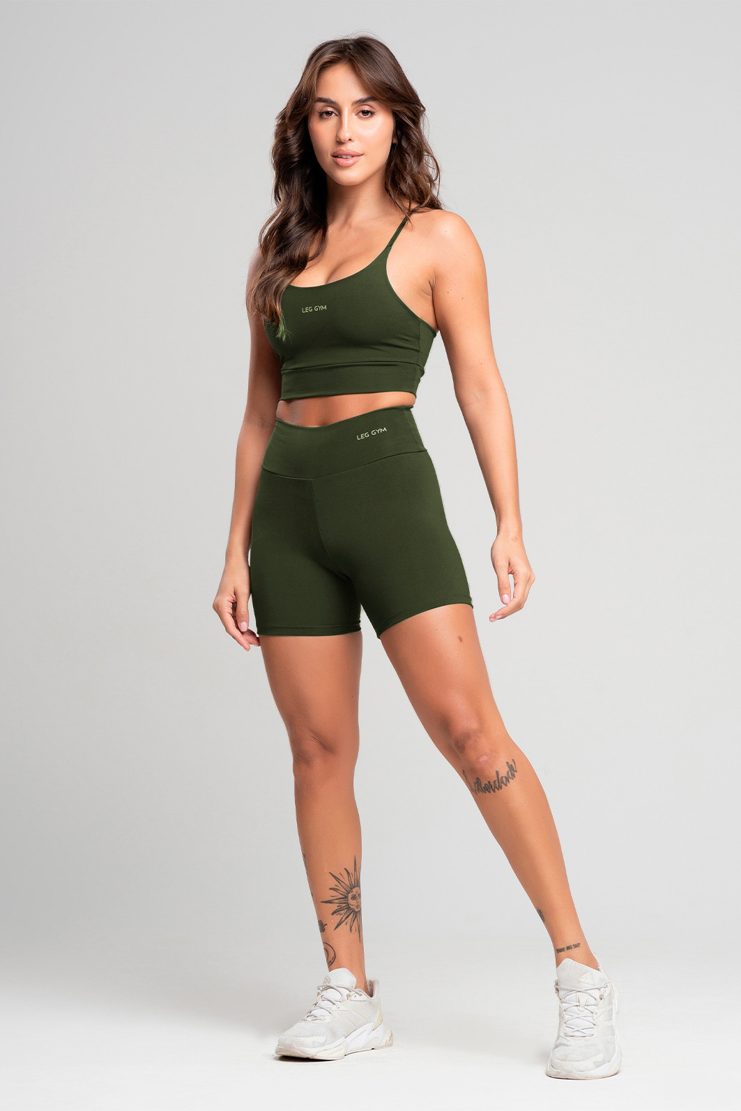 Shorts Feminino Fitness Verde Sálvia