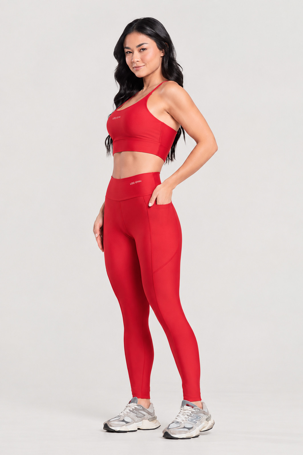 Legging Fitness Bolso Lateral Premium Vermelho Legging Fitness Bolso Lateral Premium Vermelho