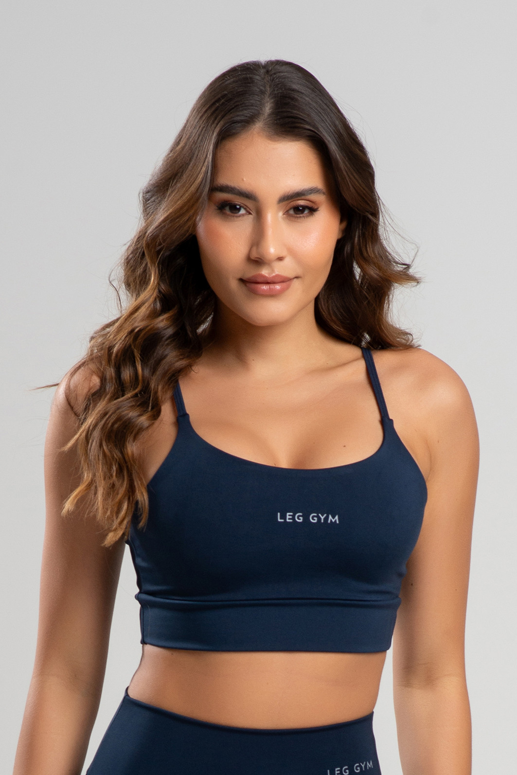 Top Feminino Fitness PowerSlim Marinho Top Feminino Fitness PowerSlim Marinho