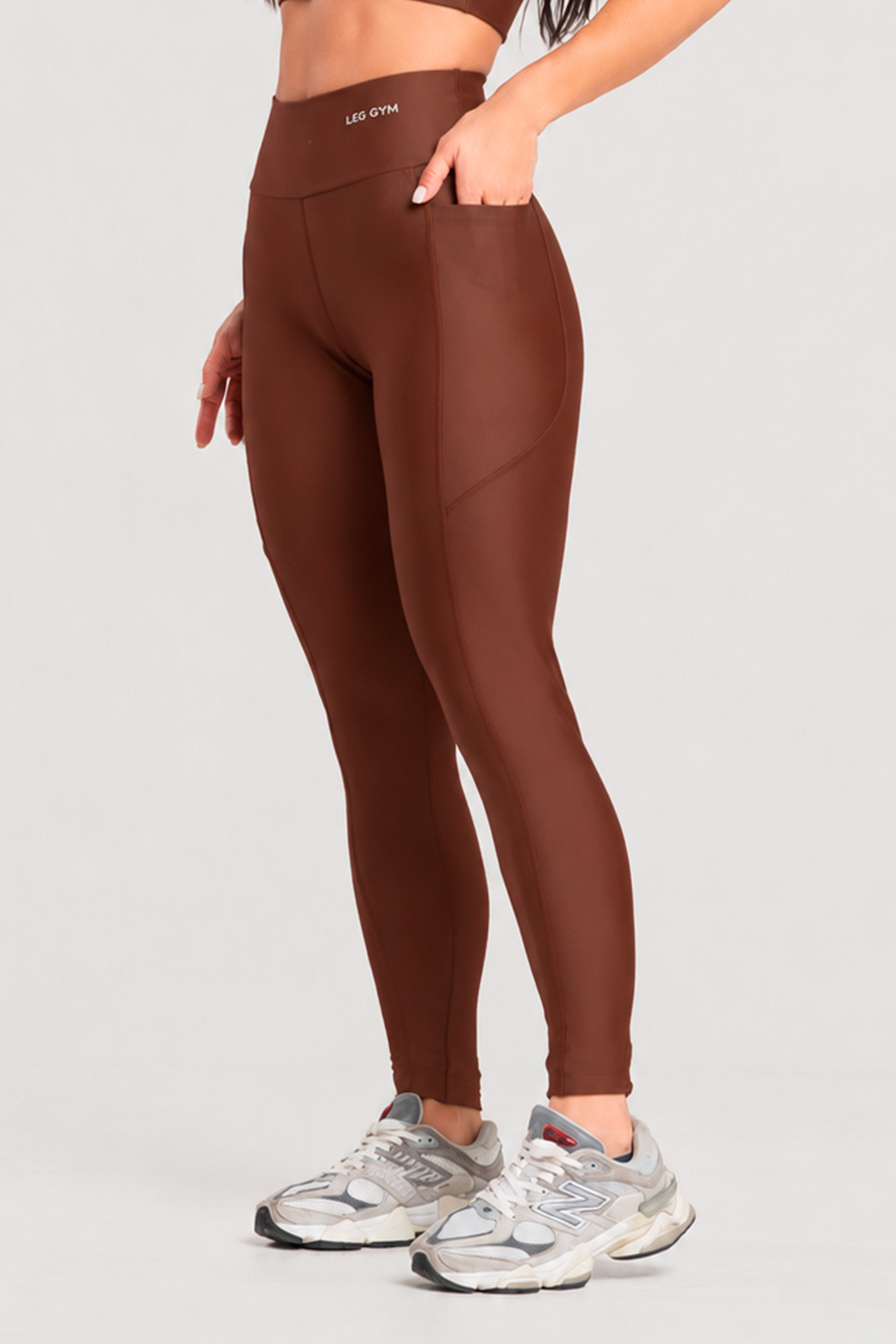 Legging Fitness Bolso Lateral Premium Avelã Legging Fitness Bolso Lateral Premium Avelã