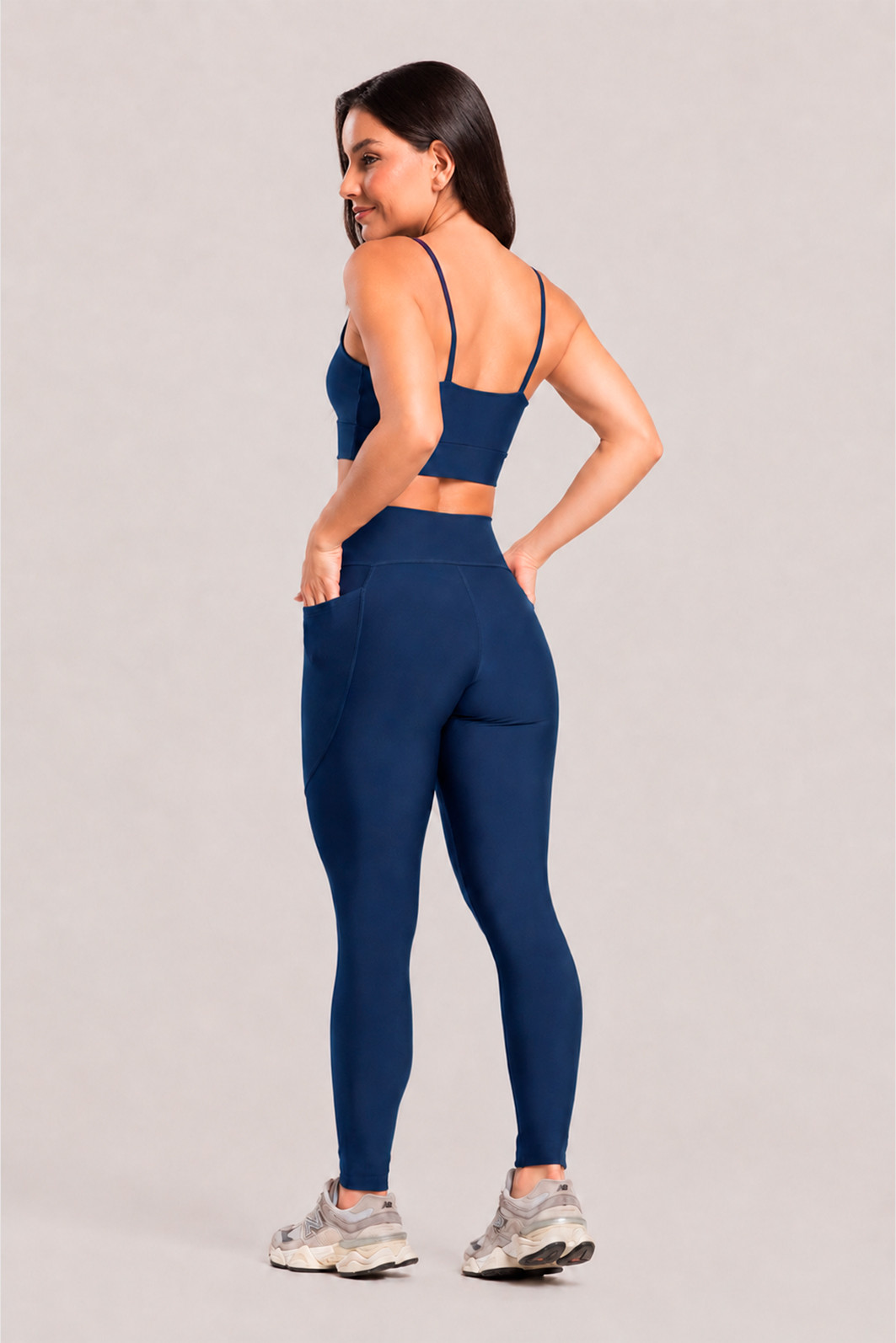 Legging Fitness Bolso Lateral Premium Marinho Legging Fitness Bolso Lateral Premium Marinho