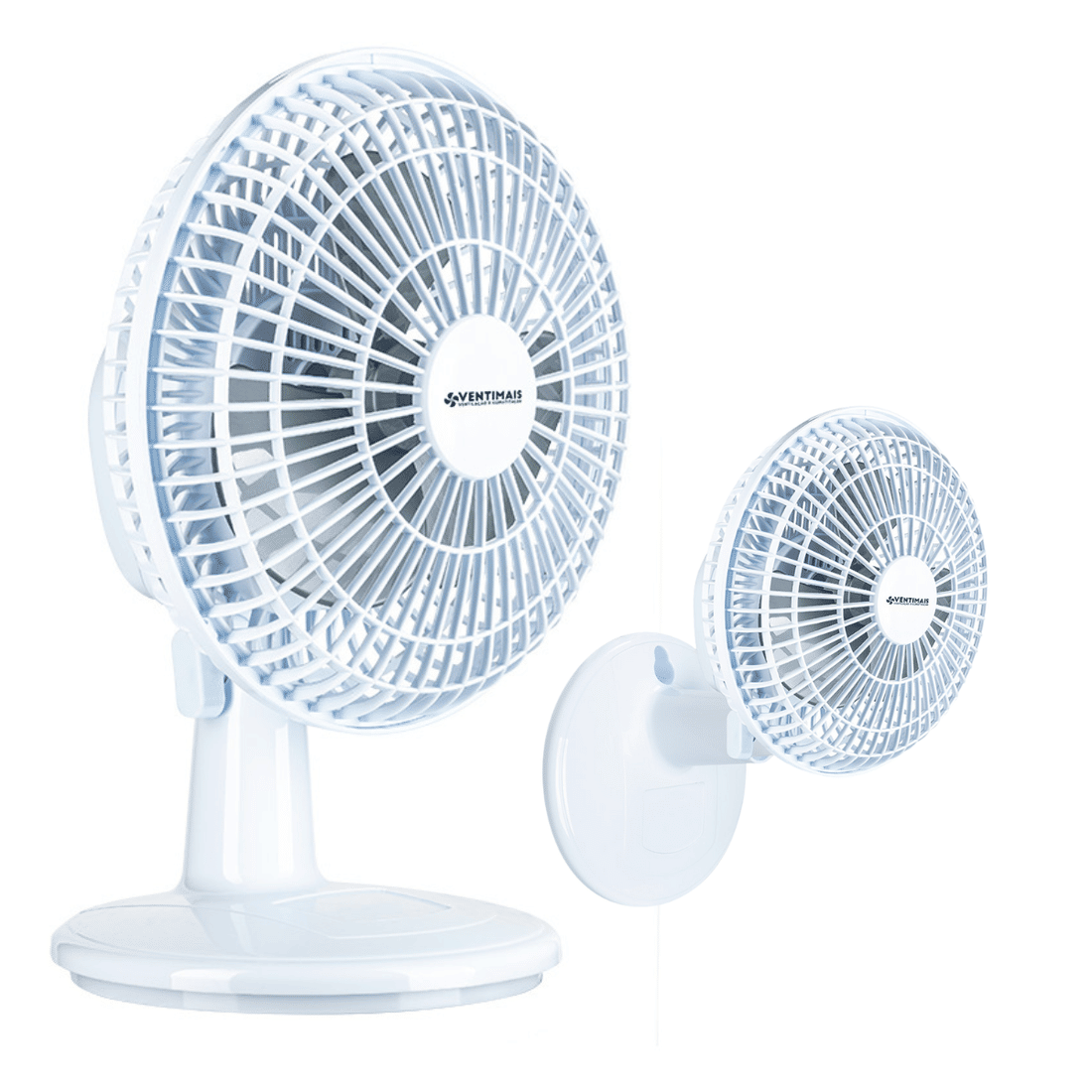 VENTILADOR MINI TURBO 20CM BRANCO/PRATA - VENTIMAIS