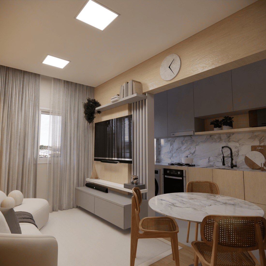 Combo 10 Painéis Plafon LED Embutir 24W Solara Combo 10 Painéis Plafon LED Embutir 24W Solara