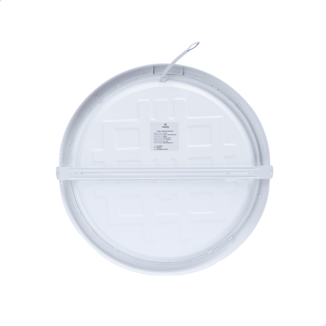 Combo 10 Painéis LED Sobrepor 24W Redondo Solara