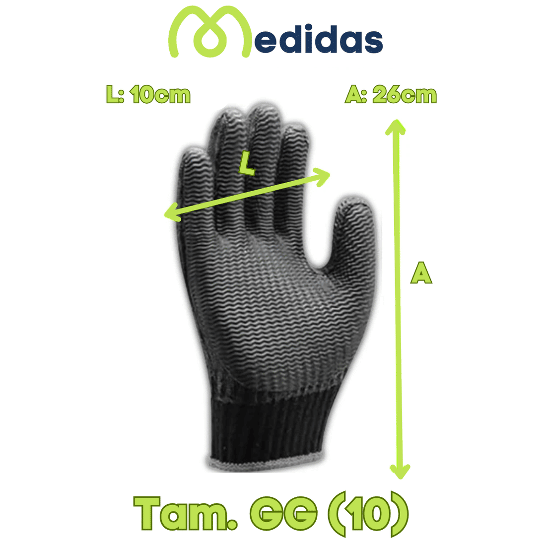 Luva Rubber Black Luva Rubber Black