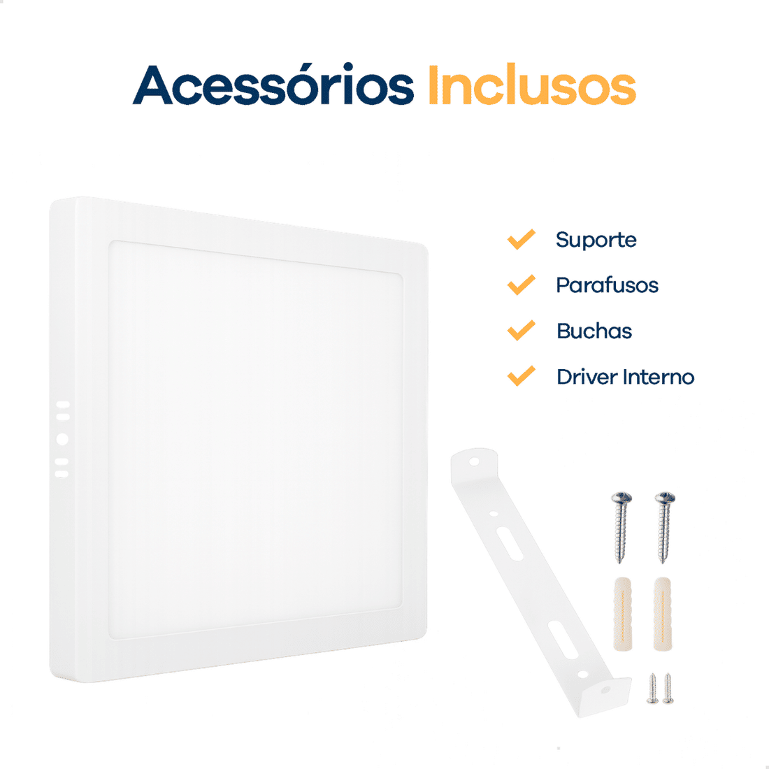 Painel Plafon Solara 40x40 30W Q-S – Luz Forte e Econômica Painel Plafon LED Solara 40x40 30W, iluminação forte e econômica para ambientes internos