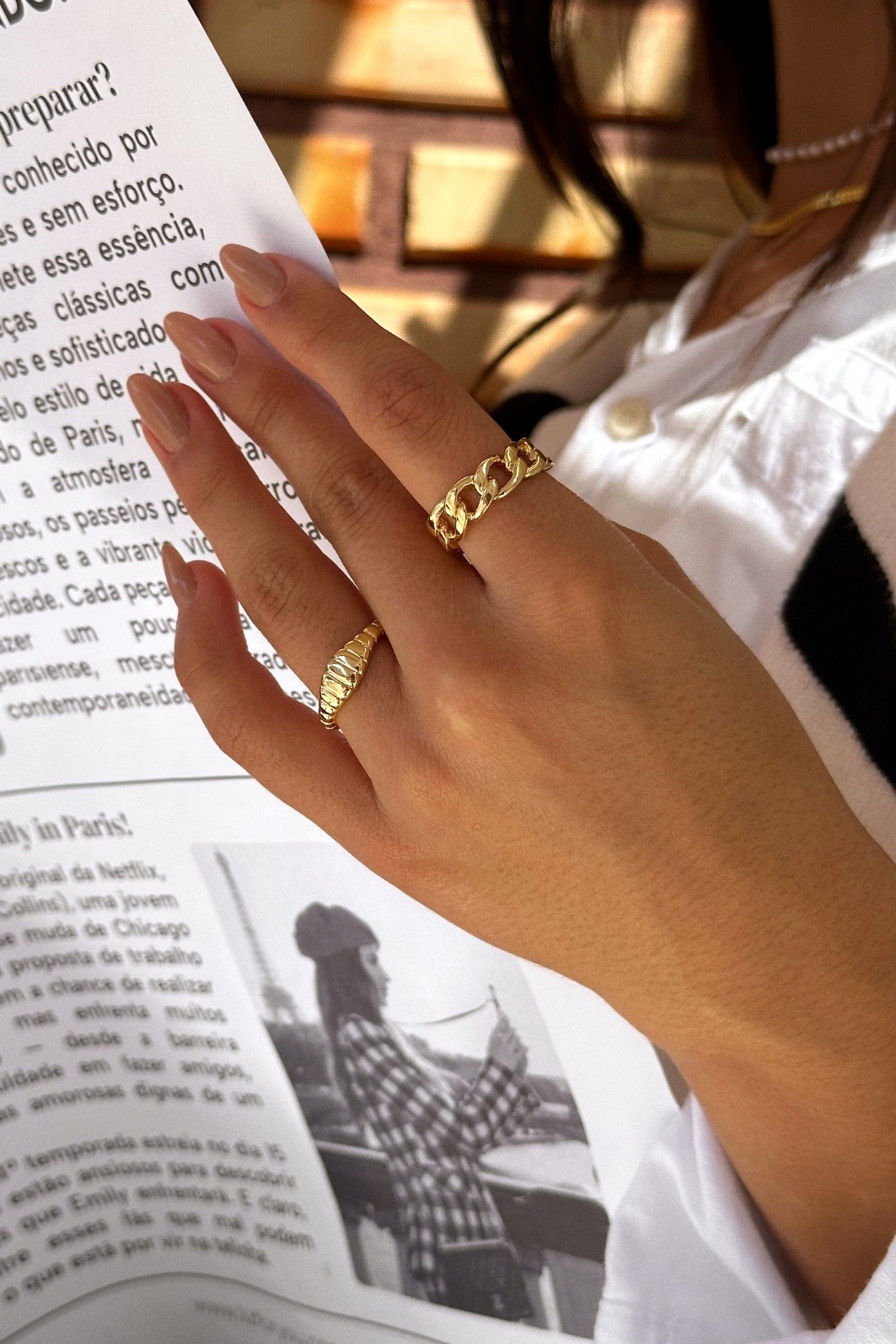 Anel Corrente | Ouro 18k