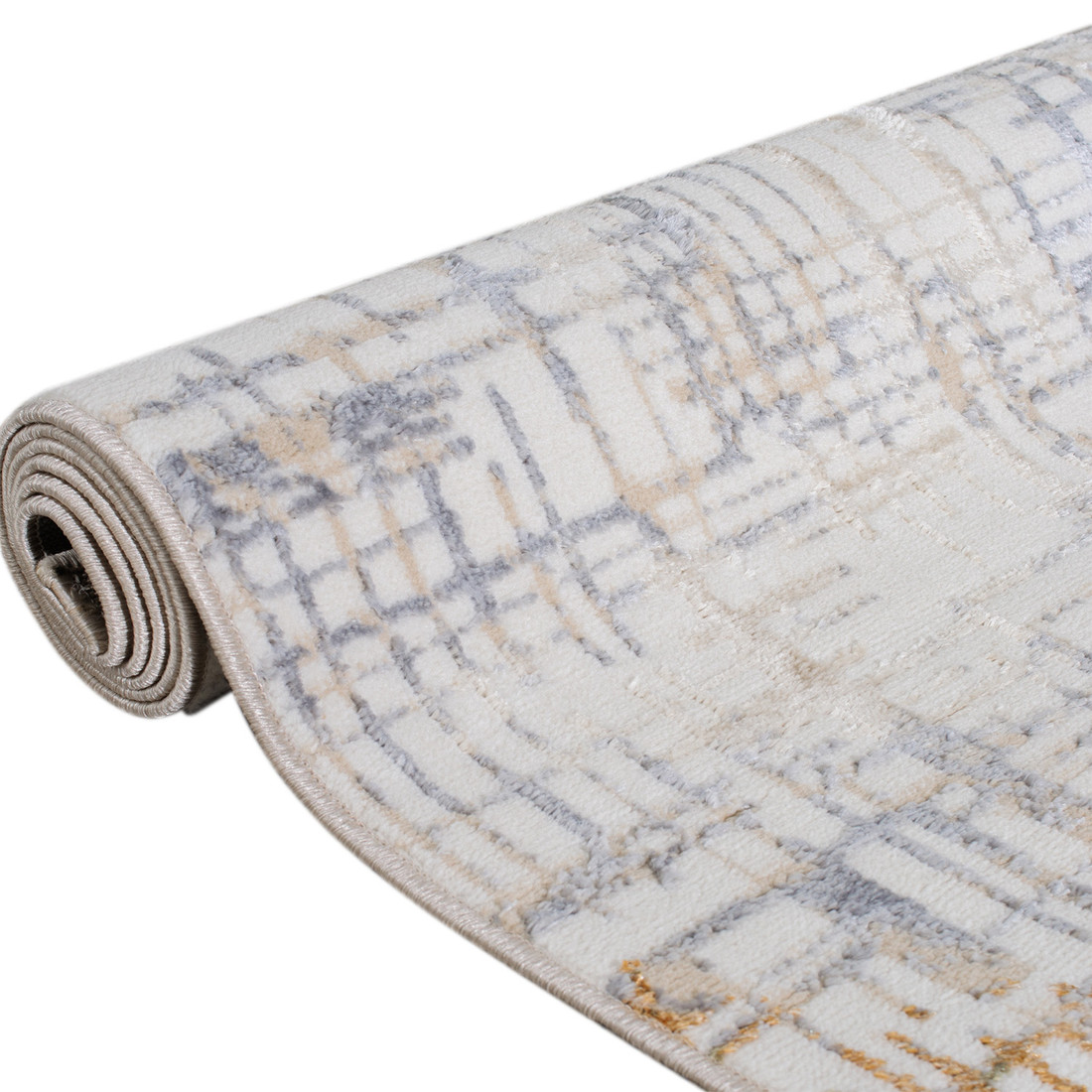 Tapete Sala Perfil Leve Caspian Xadrez 200X240 Tapete_de_sala_pelo_baixo_200x250_leve_Antiderrapante