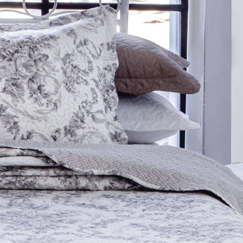 Kit  Cobre-leito King Bouti Microfibra Ultrasonic Estampada 2,60 x 2,80 m + 2 Porta-travesseiros - Elizabeth