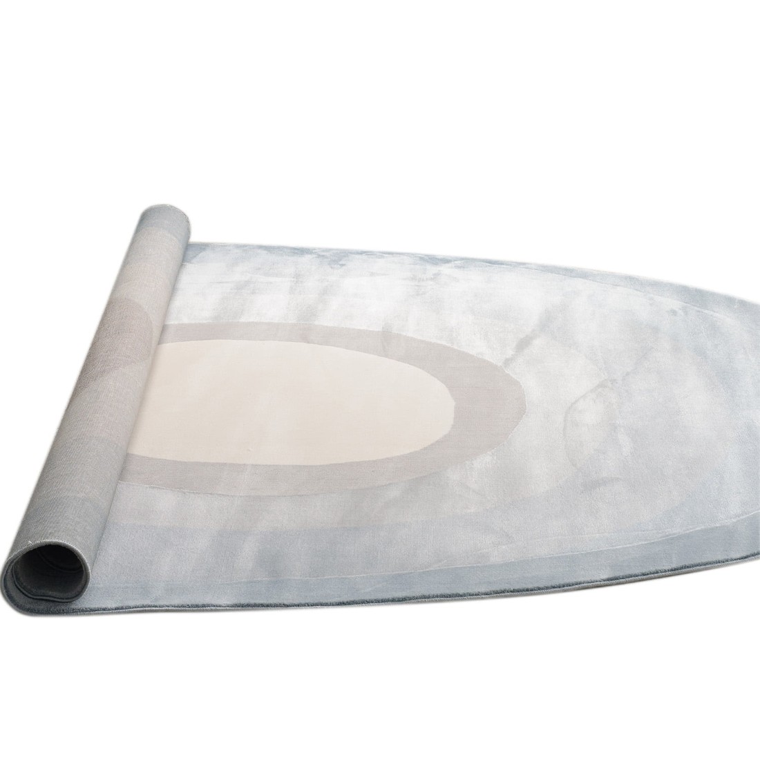 Tapete Organico Sala e Quarto Unique Azul e Off White 140x200