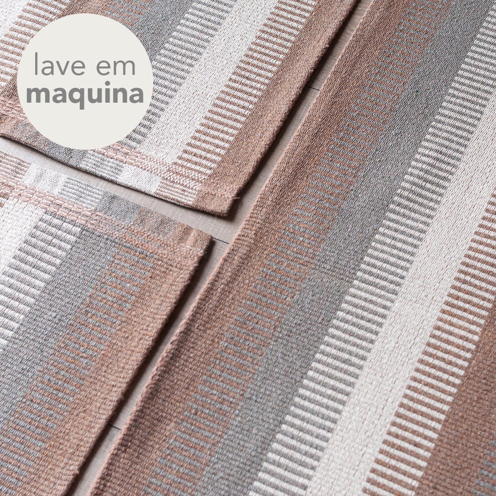 Kit de Cozinha 3 Peças Algodão Aquarela Taupe Kit de Cozinha 3 Peças Algodão Aquarela Taupe