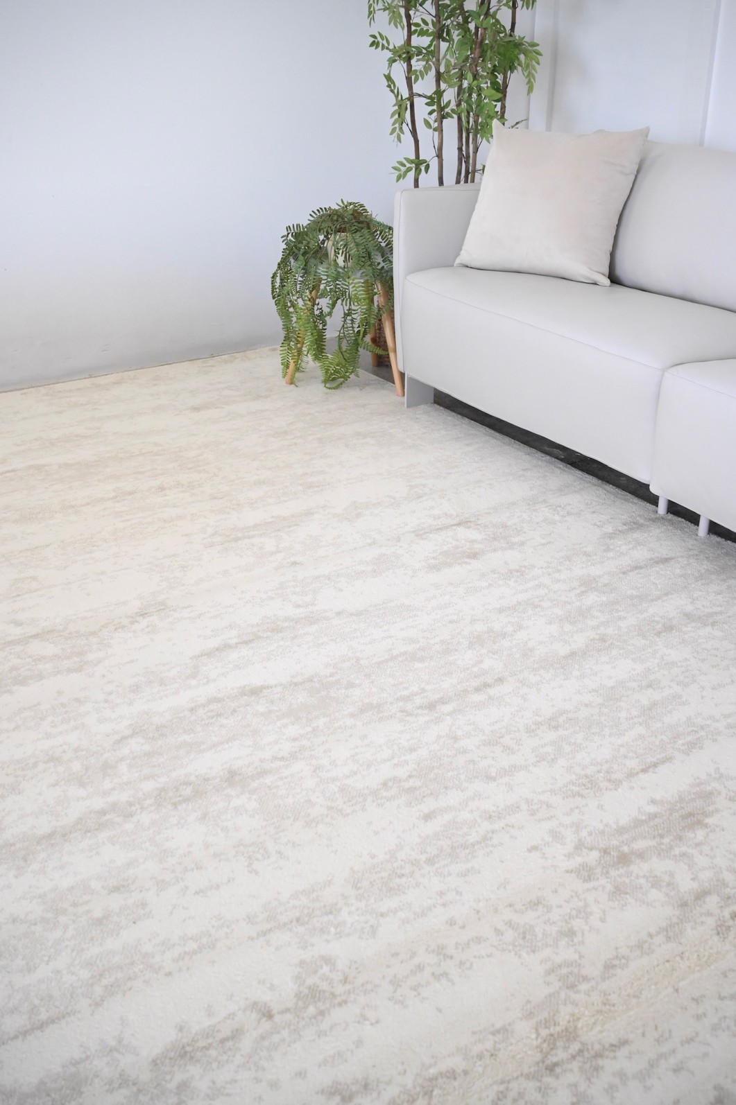 Tapete Sala Vivace Estonado Bege e Off White 150x100