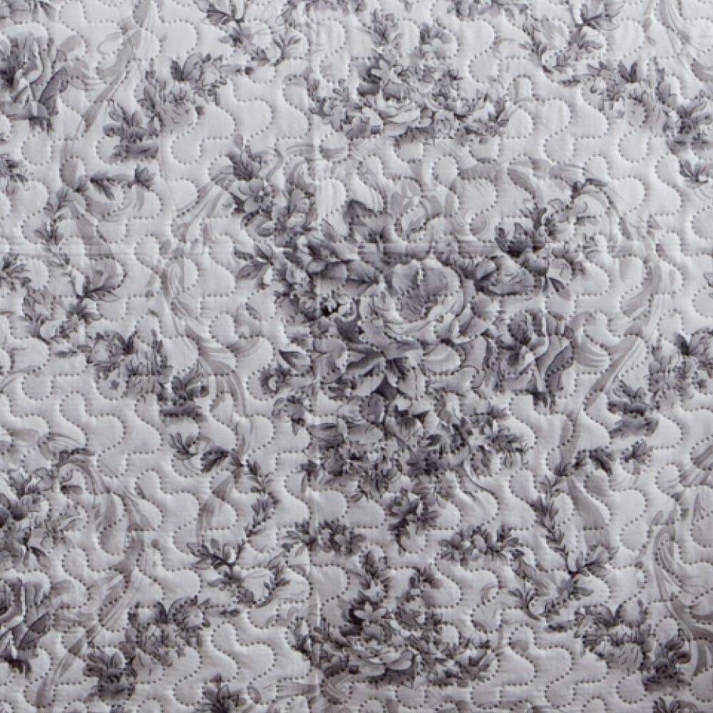 Kit  Cobre-leito Queen Bouti Microfibra Ultrasonic Estampada 2,40 x 2,60 m + 2 Porta-travesseiros - Elizabeth