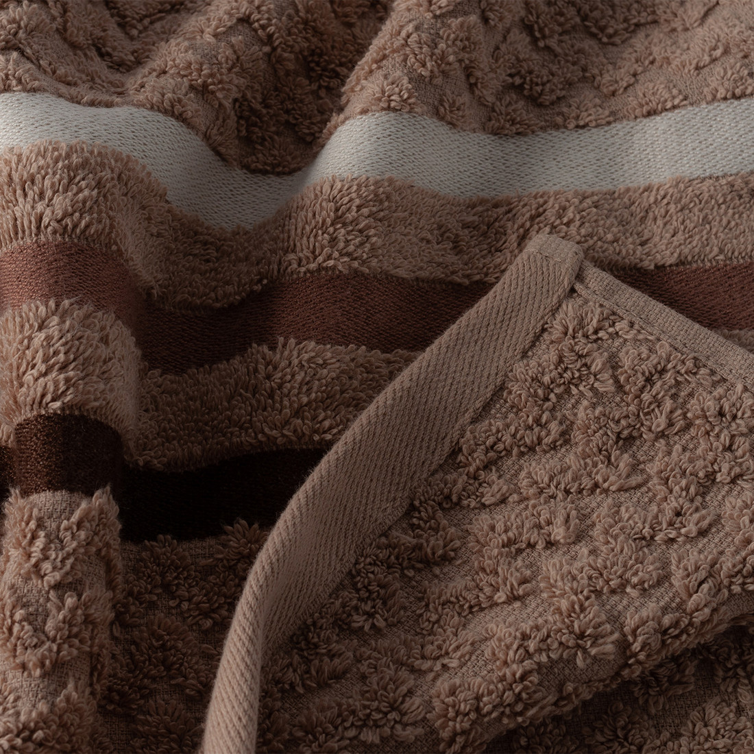 Jogo de Toalha 4 Peças Trento - Taupe Jogo com Banhão Jogo de Toalha 4 Peças Trento - Taupe Jogo com Banhão